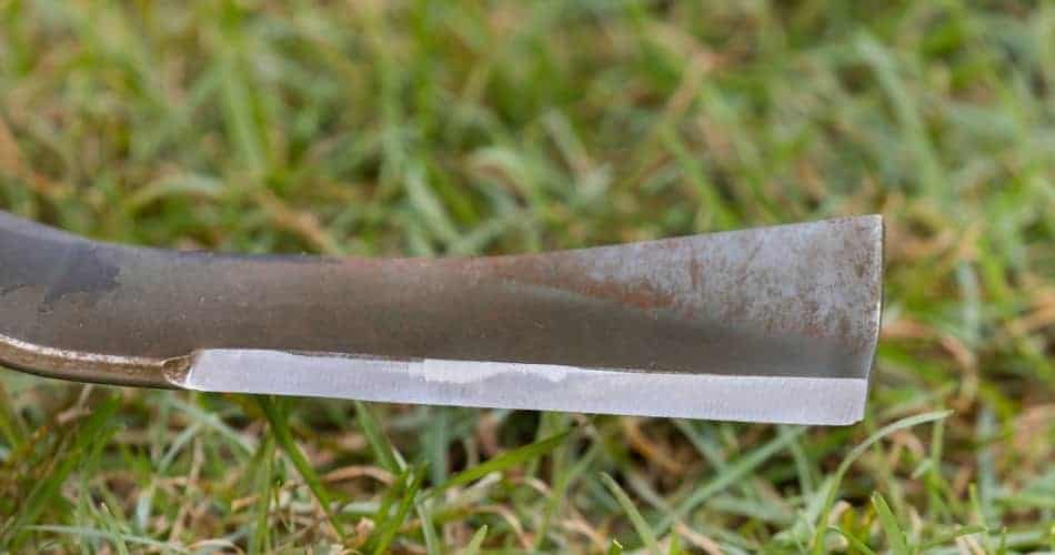 sharp lawn mower blade
