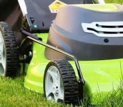 Green Electric Cordless Lawn Mower