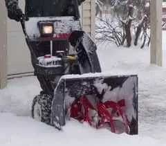 do snowblowers damage driveways