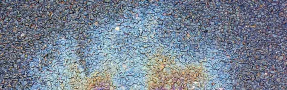 fuel spill on the ground