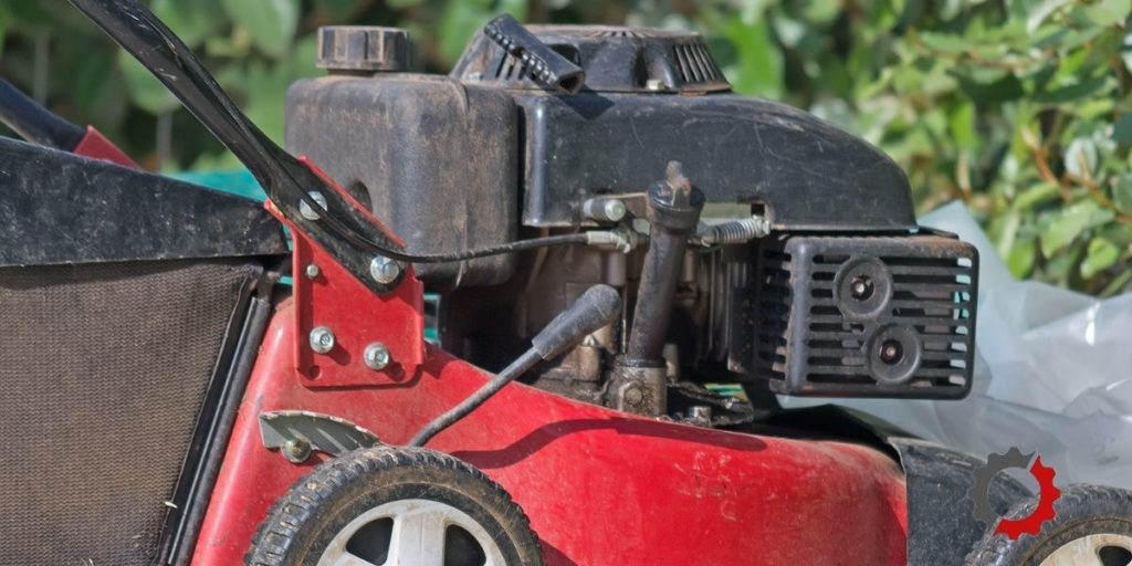 Start a lawn mower with old gas