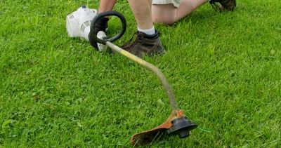 String trimmer won't run without the choke