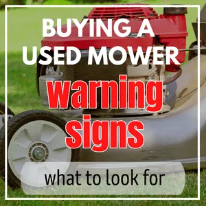 Buying a Used Mower