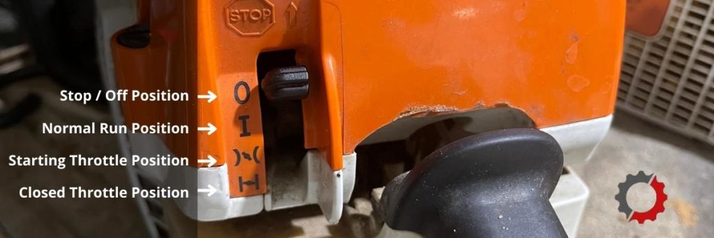Stihl Chainsaw Master Control Lever Positions