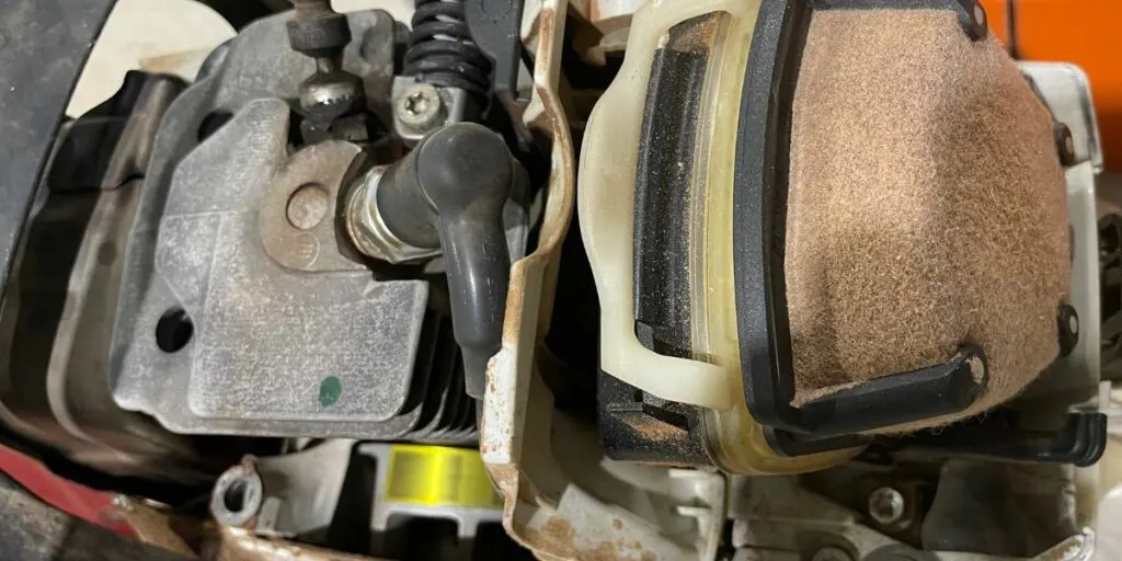 Chainsaw starts and then dies