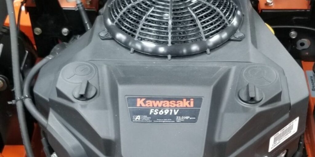 Kawasaki zero turn engine on a Husqvarna