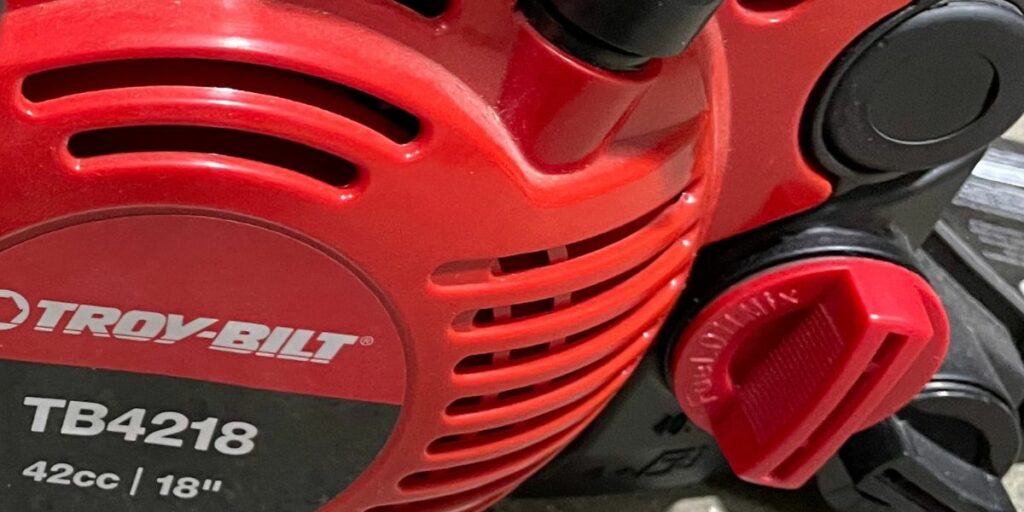 Troy-Bilt chainsaw gas and oil fuel mix