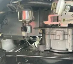 Riding mower fuel system